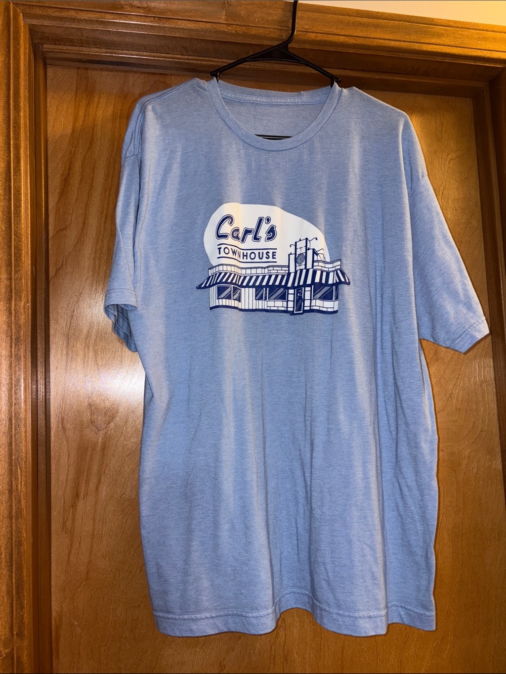 Townhouse Light Blue Graphic Tee - Men's Casual Shirt